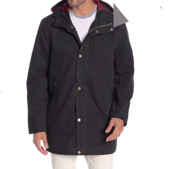 PENDLETON Black Hawk Hooded Zip Canvas Jacket